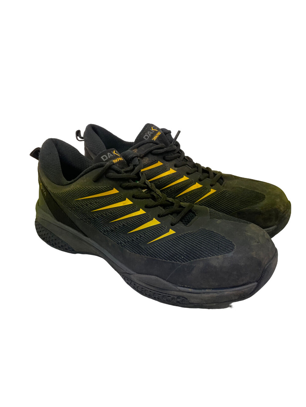 DAKOTA Men's 3619 Alum. Toe Comp. Plate Quad Comfort Work Shoes Black/Yellow 11M